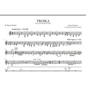 Troika (aus "Lieutenant Kije") - Bb Bassklarinette