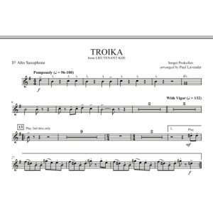 Troika (from "Lieutenant Kije") - Eb Alto Saxophone