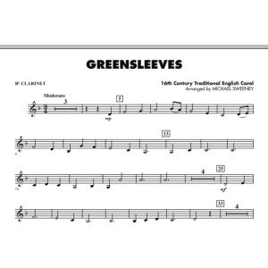 Greensleeves - Bb Clarinet