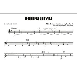 Greensleeves - Eb Alto Clarinet