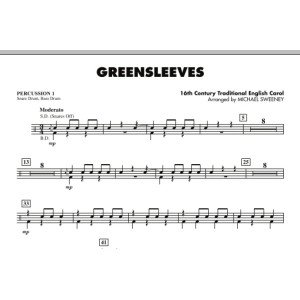 Greensleeves - Percussion 1