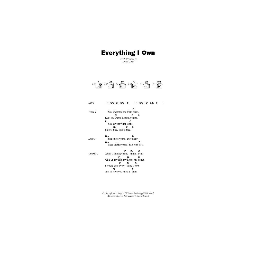 Everything I Own