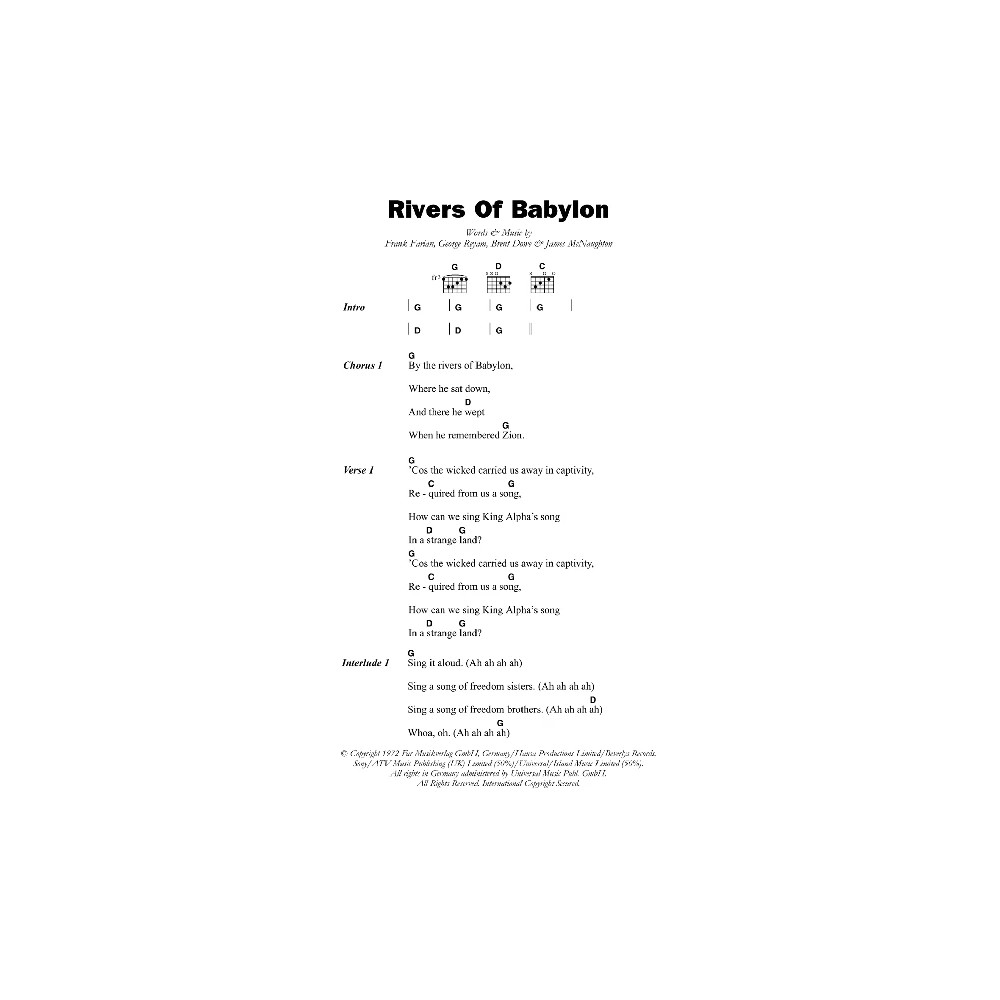 Rivers Of Babylon