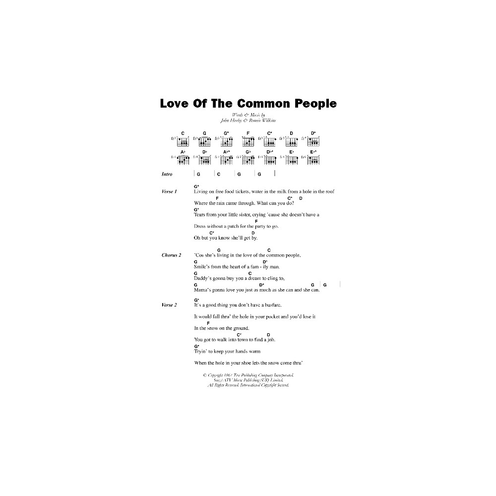 Love Of The Common People