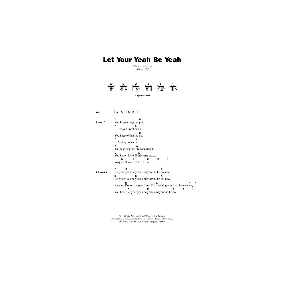 Let Your Yeah Be Yeah