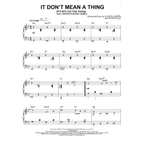 It Don't Mean A Thing (If It Ain't Got That Swing) (arr. Brent Edstrom)