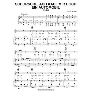 Schorschl, Ach Kauf Mir Doch Ein Automobil (Polka)