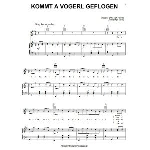Kommt A Vogerl Geflogen (A Bird Comes Flying)