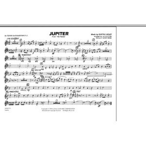 Jupiter (from "The Planets") - Bb Tenor Sax/Baritone TC