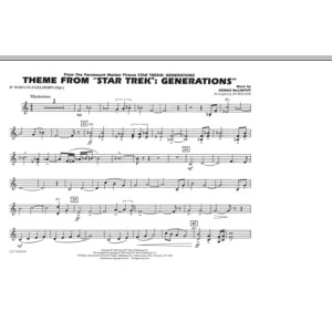 Theme from Star Trek: Generations - Bb Horn/Flugelhorn