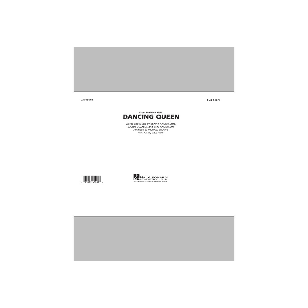 Dancing Queen (from "Mamma Mia!") - Full Score