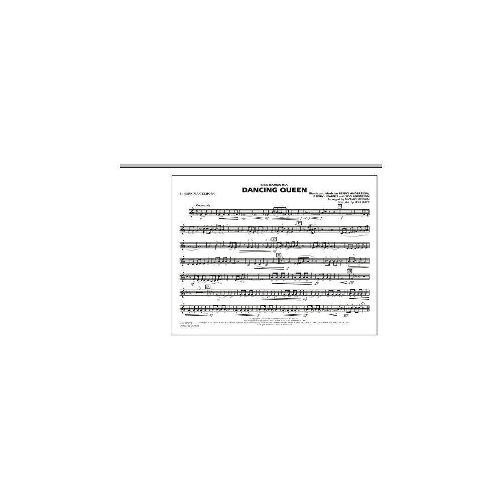 Dancing Queen (from "Mamma Mia!") - Bb Horn/Flugelhorn