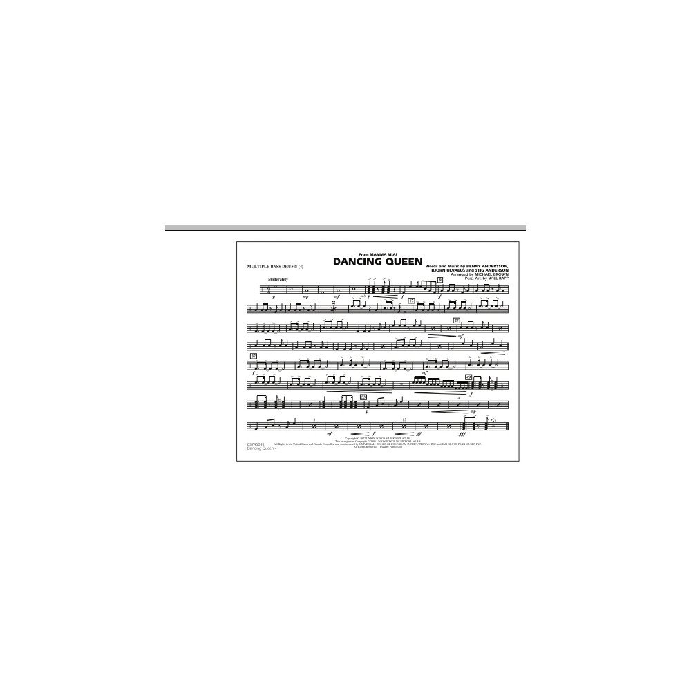 Dancing Queen (from "Mamma Mia!") - Multiple Bass Drums