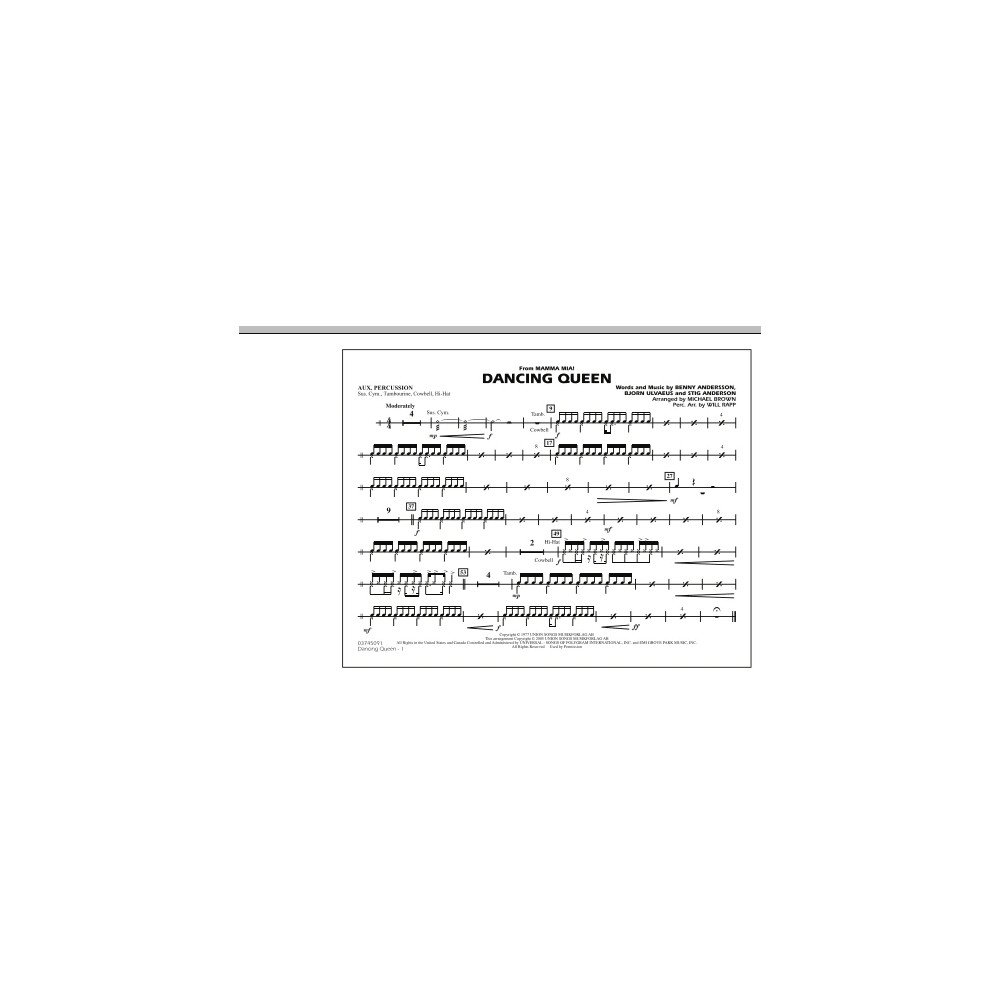 Dancing Queen (from "Mamma Mia!") - Aux Percussion
