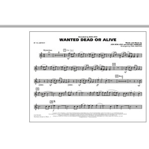 Wanted Dead or Alive - Bb Clarinet
