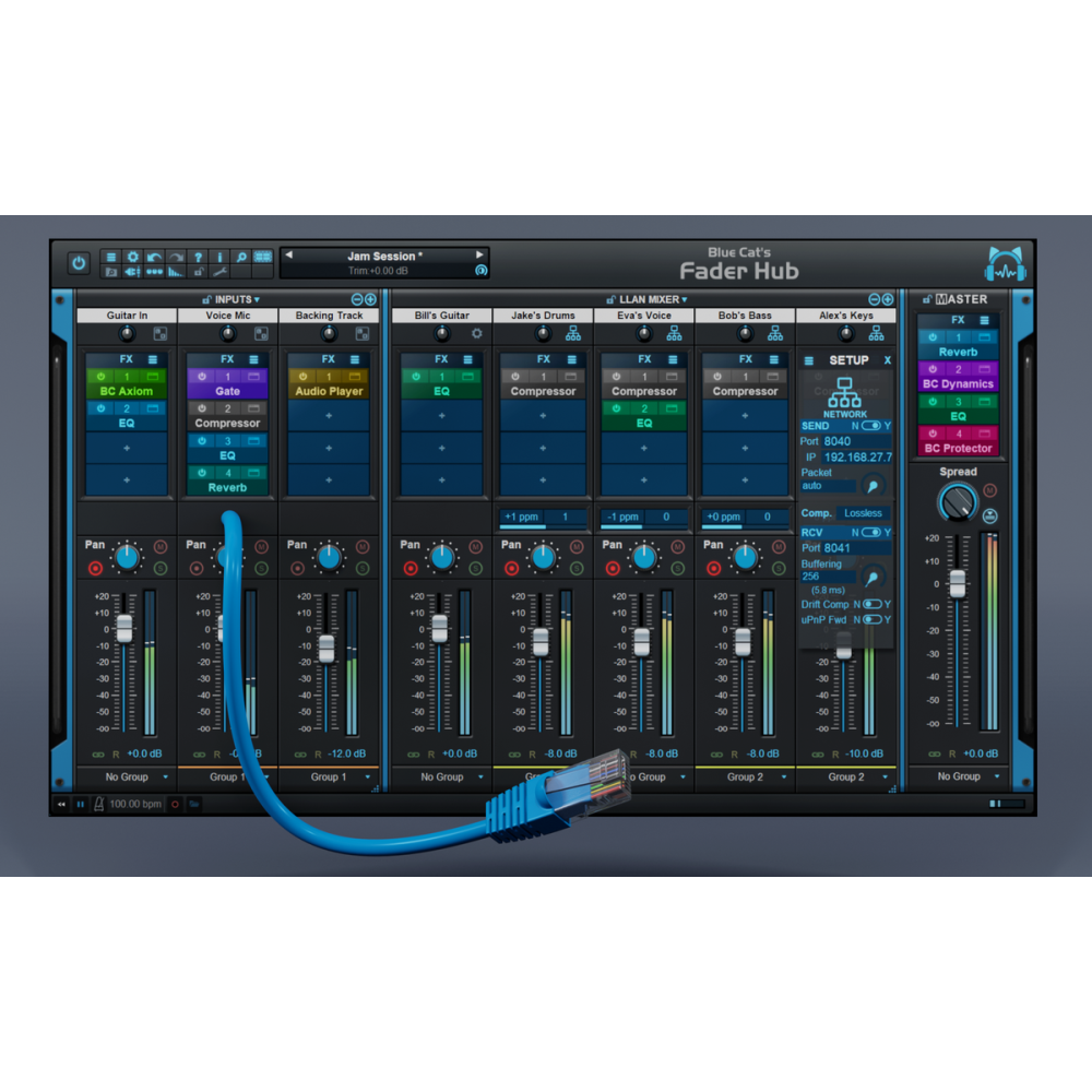Blue Cat Fader Hub
