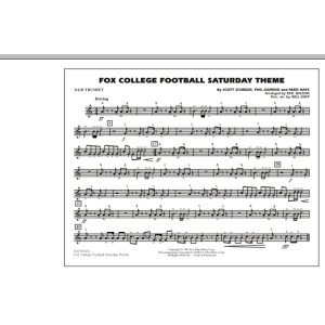 Fox College Football Saturday Theme - 3rd Bb Trumpet