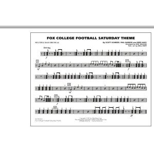 Fox College Football Saturday Theme - Multiple Bass Drums