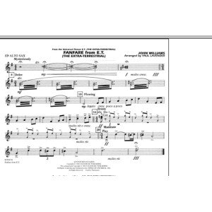 Fanfare from E.T. (The Extra-Terrestrial) - Eb Alto Sax