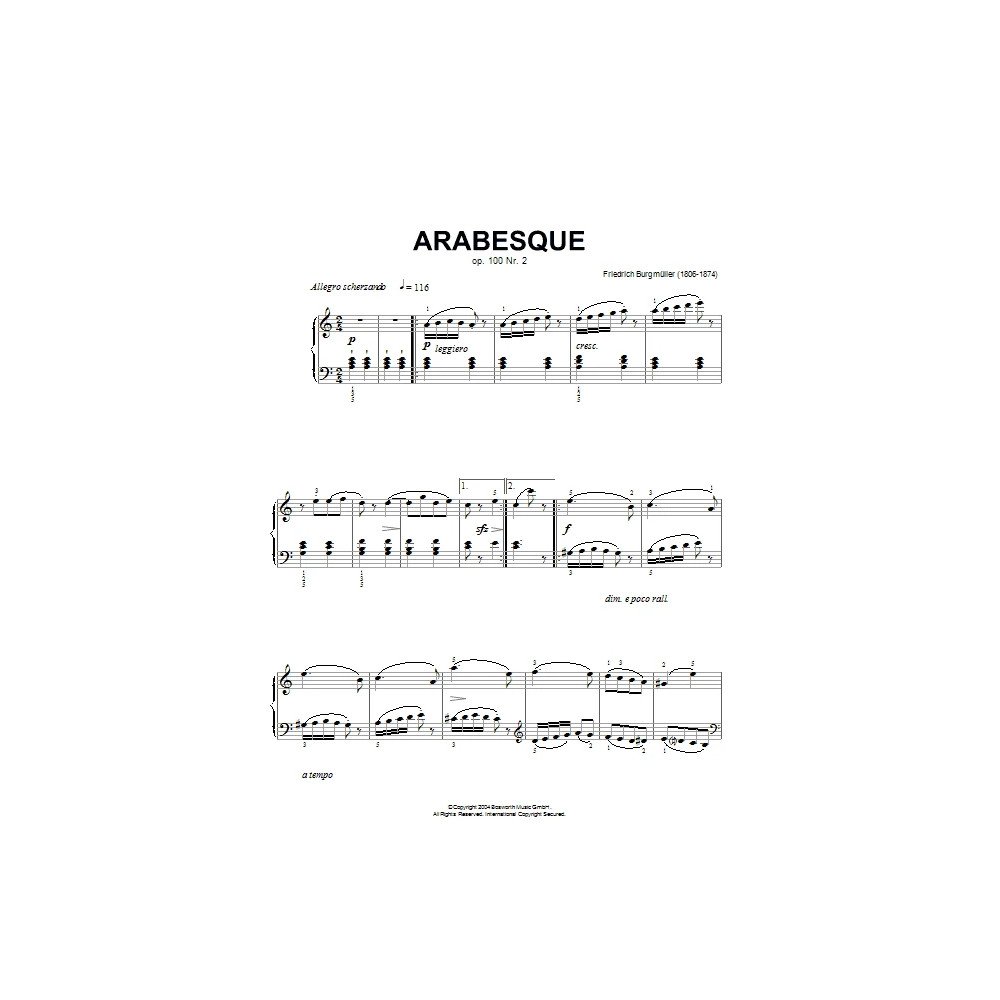 Arabesque, Op.100, No.2