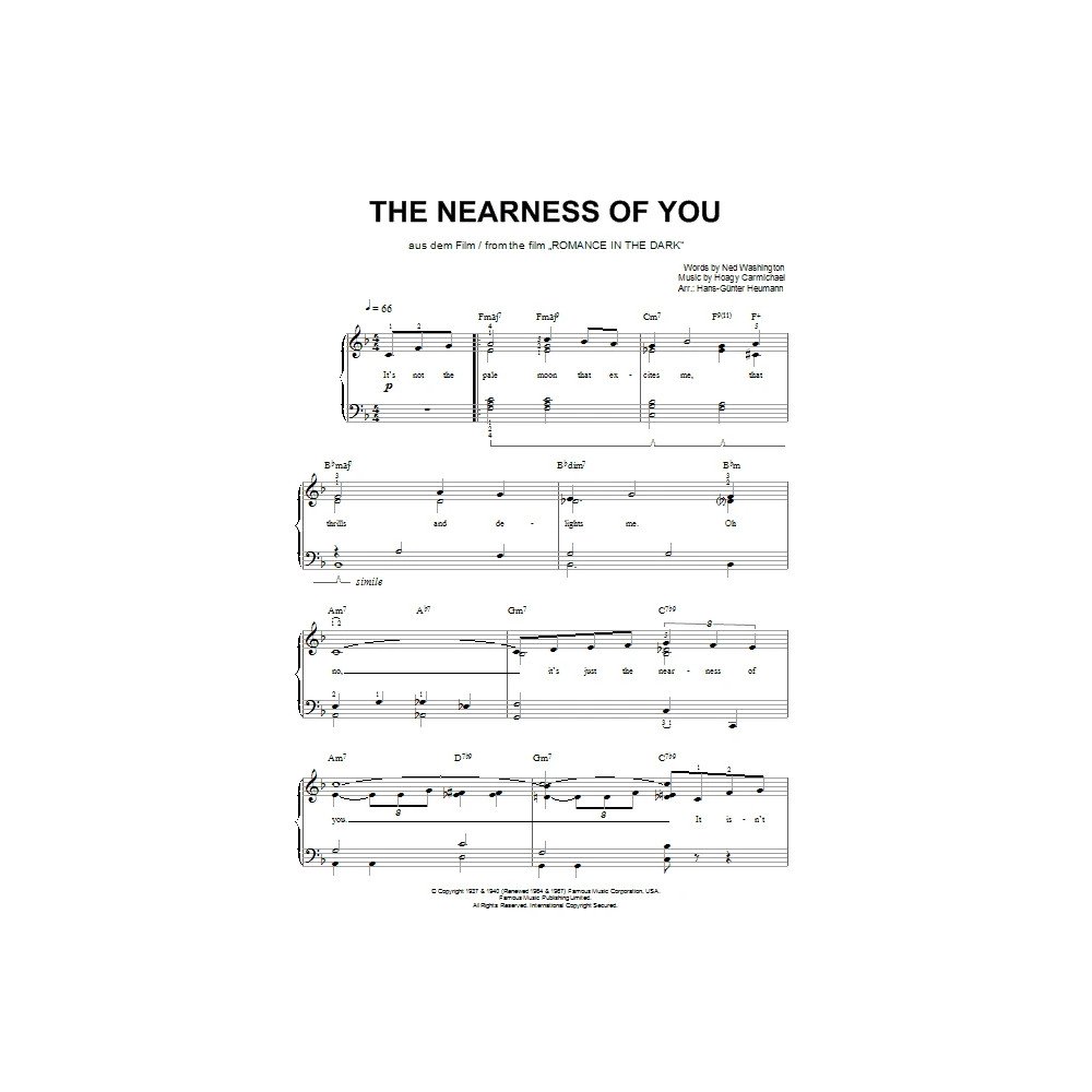 The Nearness Of You