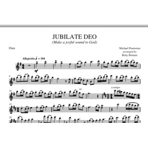 Jubilate Deo - Flute