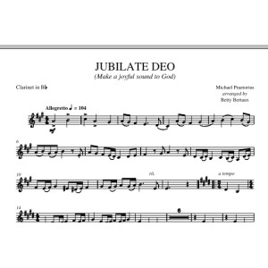 Jubilate Deo - Bb Klarinette
