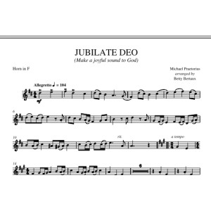 Jubilate Deo - Horn in F