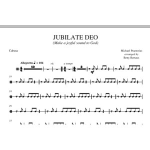 Jubilate Deo - Cabasa