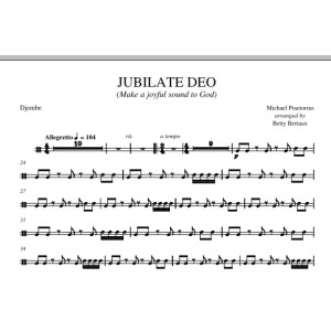 Jubilate Deo - Djembe