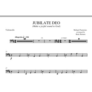 Jubilate Deo - Violoncello