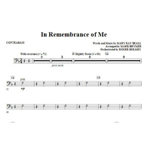 In Remembrance Of Me - Contrabass