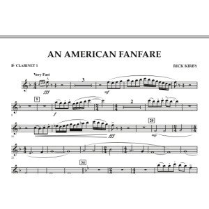 An American Fanfare - Bb Clarinet 1