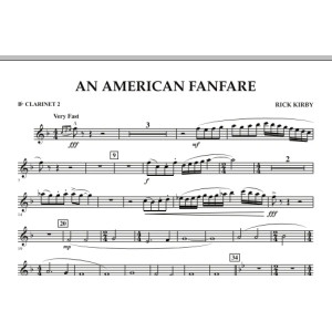 An American Fanfare - Bb-Klarinette 2