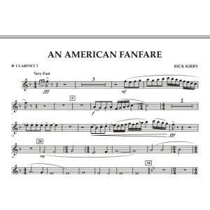 An American Fanfare - Bb Clarinet 3