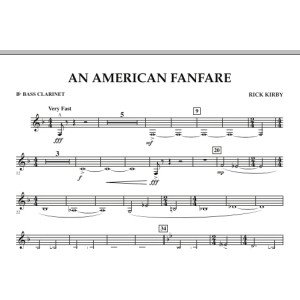 An American Fanfare - Bb Bass Clarinet
