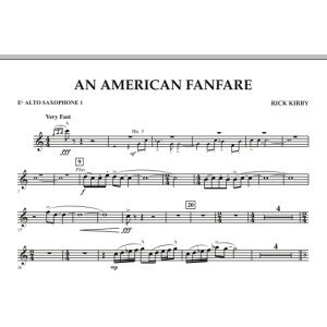 An American Fanfare - Eb Alto Saxophone 1