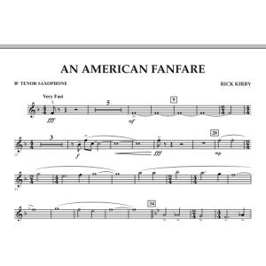 An American Fanfare - Bb Tenor Saxophone