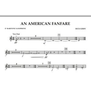 An American Fanfare - Eb Baritone Saxophone