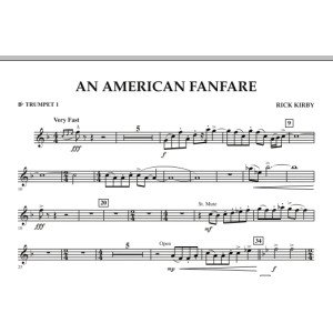 An American Fanfare - Bb Trompete 1