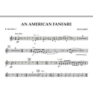An American Fanfare - Bb Trompete 3