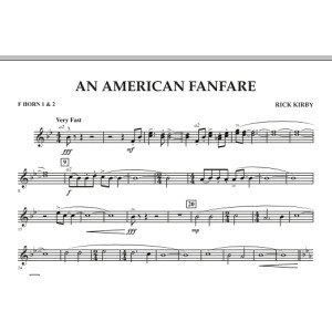 An American Fanfare - F Horn 1 & 2
