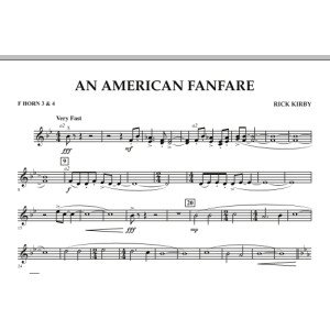 An American Fanfare - F Horn 3 & 4