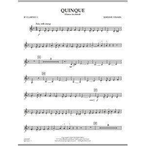 Quinque (Dance for Band) - Bb Clarinet 3