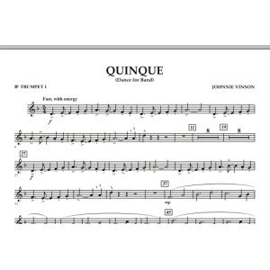 Quinque (Dance for Band) - Bb Trumpet 1