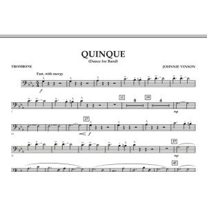 Quinque (Dance for Band) - Trombone