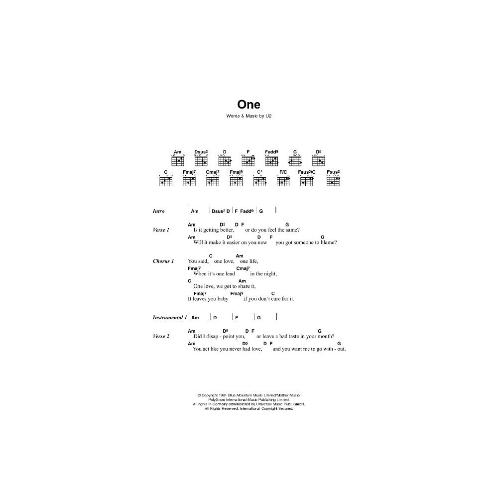 One