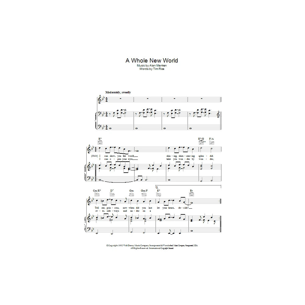 A Whole New World (from Aladdin)
