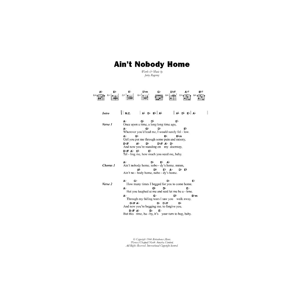 Ain't Nobody Home
