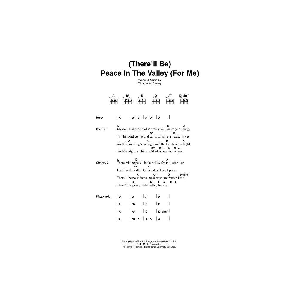 (There''ll Be) Peace In The Valley (For Me)